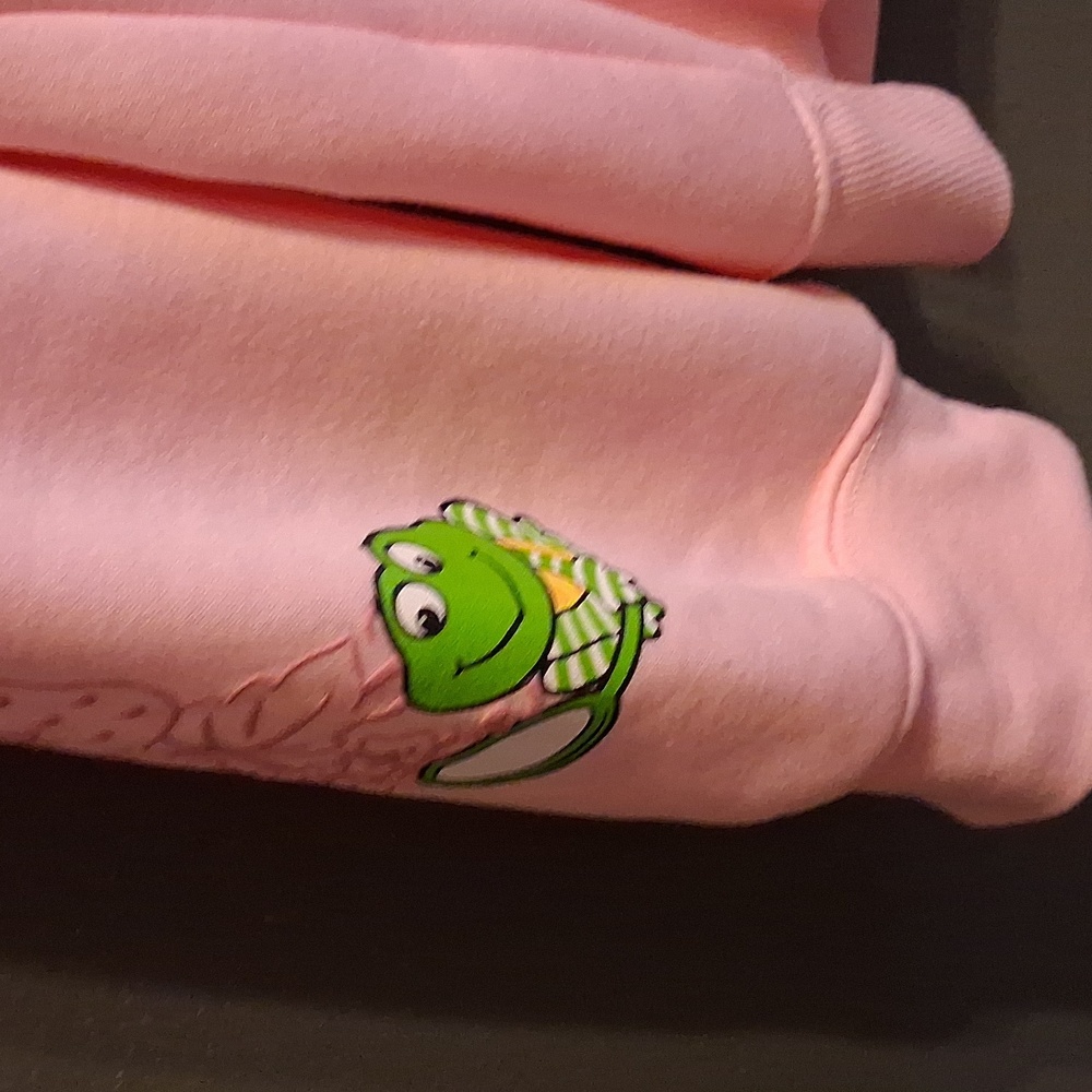 Strawberry Shortcake Theme Whimsical Pink Hoodie with Cartoon Print - Picture 3 of 4